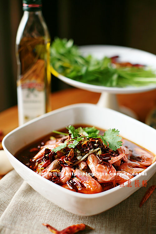 诱人的【香辣跳水虾】(水煮北极虾)做法