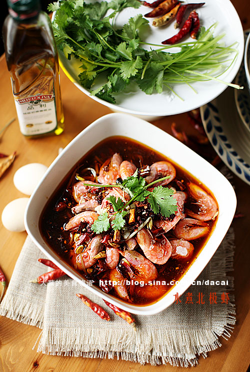 诱人的【香辣跳水虾】(水煮北极虾)做法